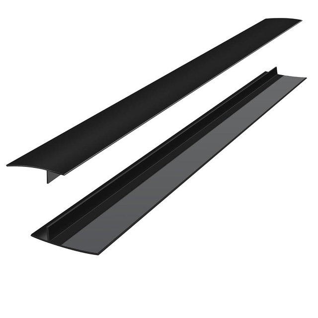 SEVCHY Silicone Stove Gap Covers (2 pack), Oven Gap Filler, Heat Resistant Stove Gap Filler, Seal Gap between Stovetop and Counter, Easy Clean (30 inch, Black)