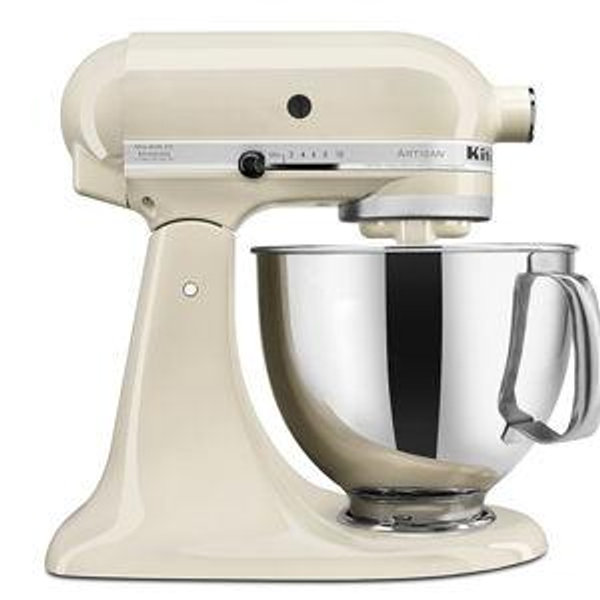 KitchenAid Artisan Series 5 Quart Tilt Head Stand Mixer with Pouring Shield KSM150PS, Almond Cream