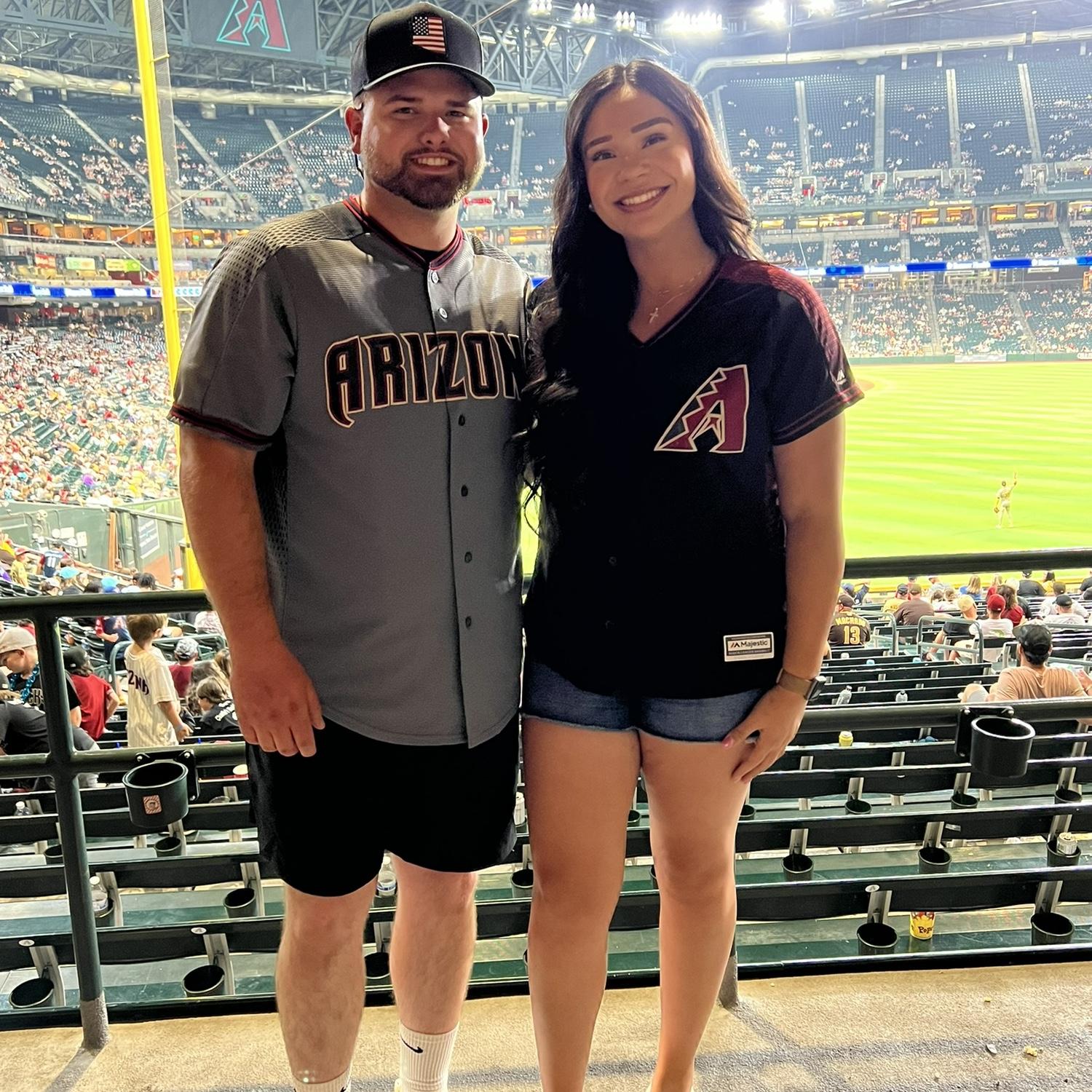Adrianna's birthday baseball game. Andrew's first weekend staying in Phoenix.