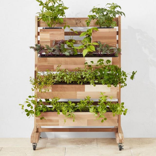 Vertical GRO System, Casters Slate, 32" x 48"