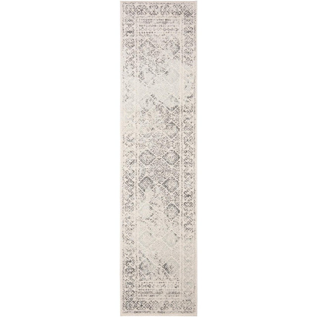 Tulum TUL264 Power Loomed Indoor Runner Rug - Ivory/Grey - 2'x6' - Safavieh