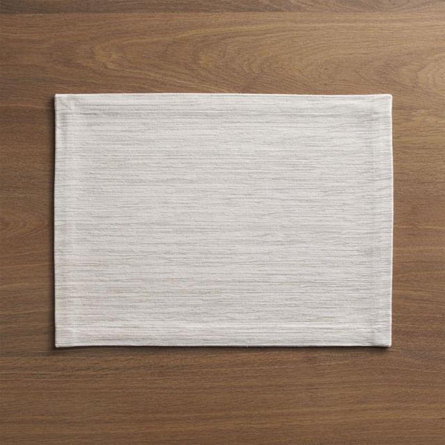 Crate and Barrel - Grasscloth White Placemat