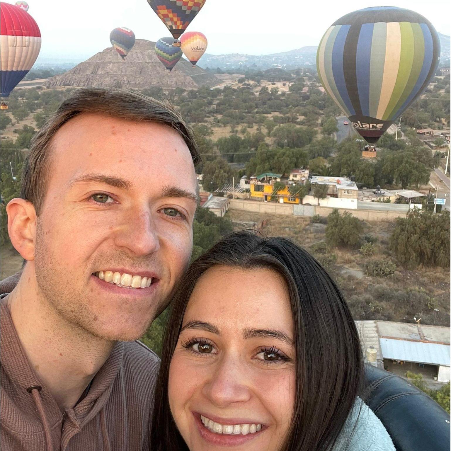 February 2023 | Hot air balloon ride in Teotihuacan, Mexico