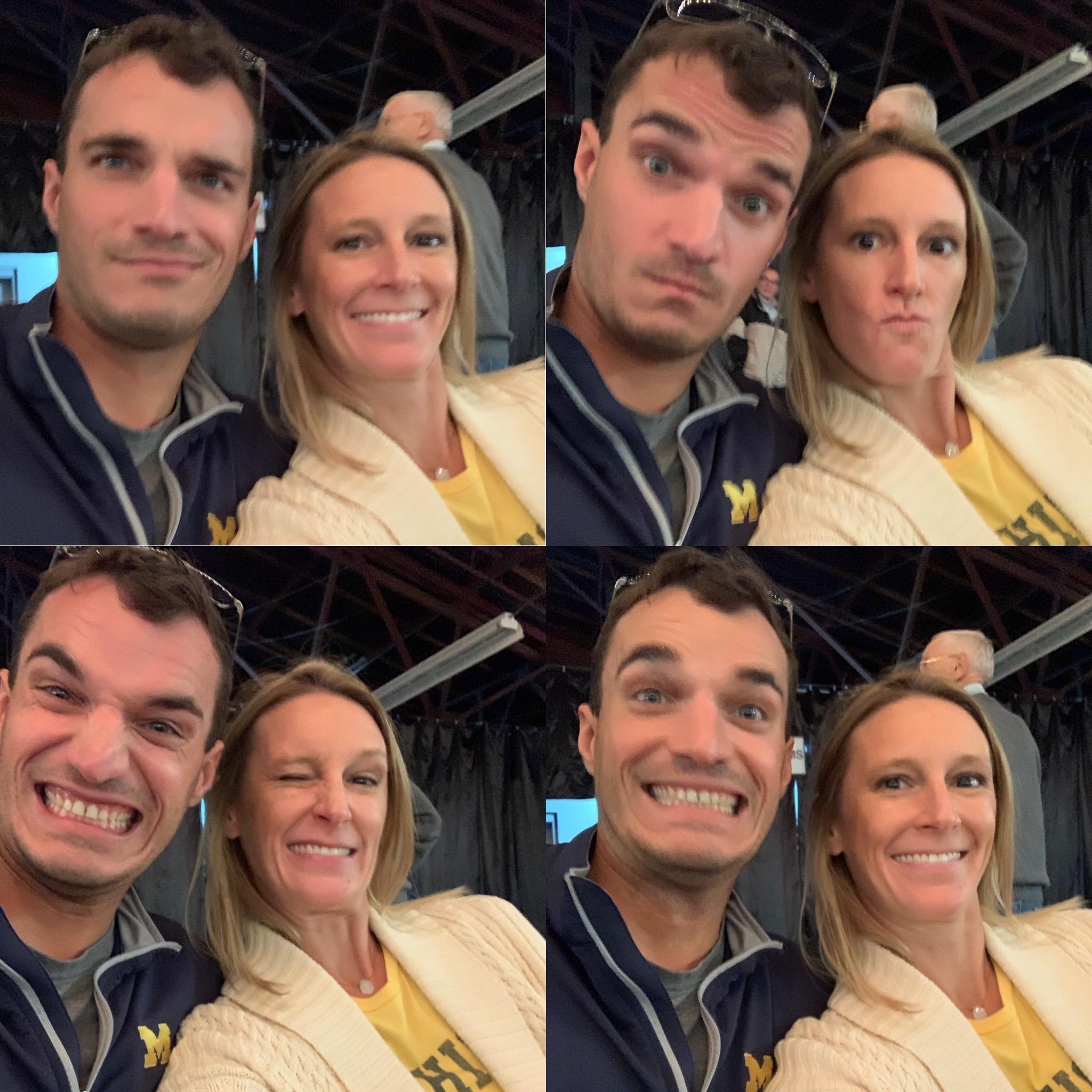 Watching U of Michigan sports somewhere!