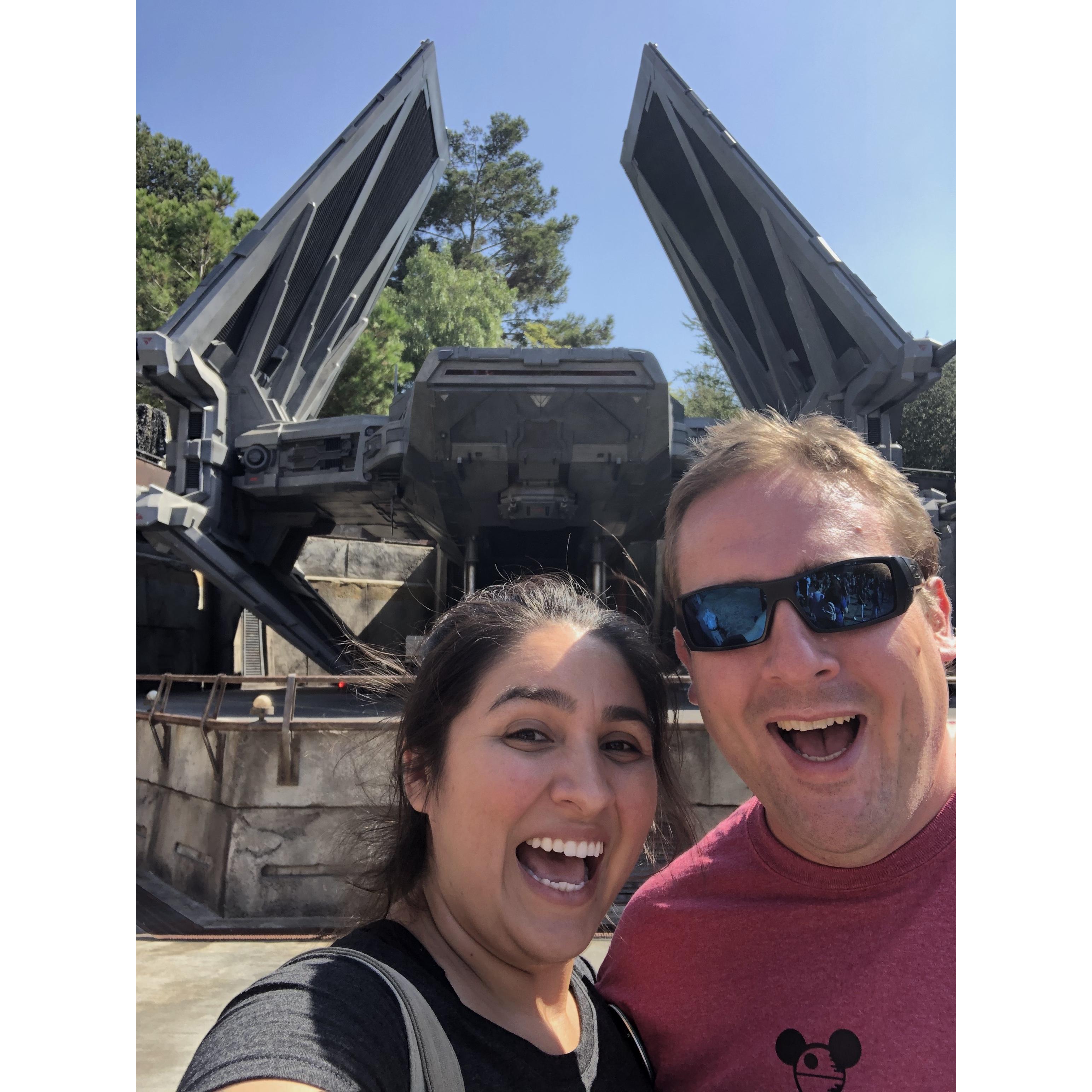 Exploring the new world at Disneyland