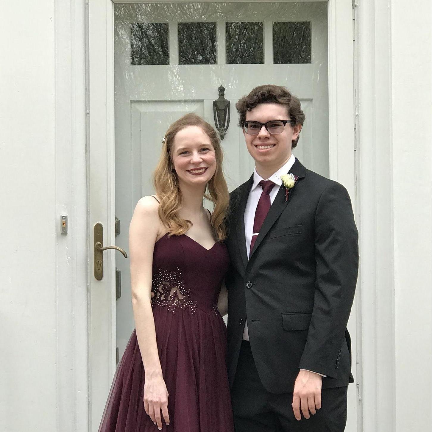 Senior prom! At the same place we would later take our engagement pictures!