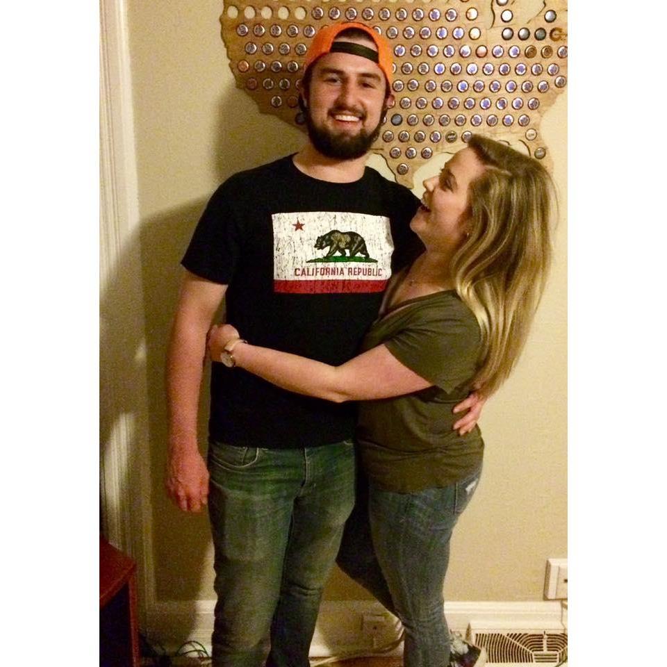 The night before Sam graduated from college, May 2017!