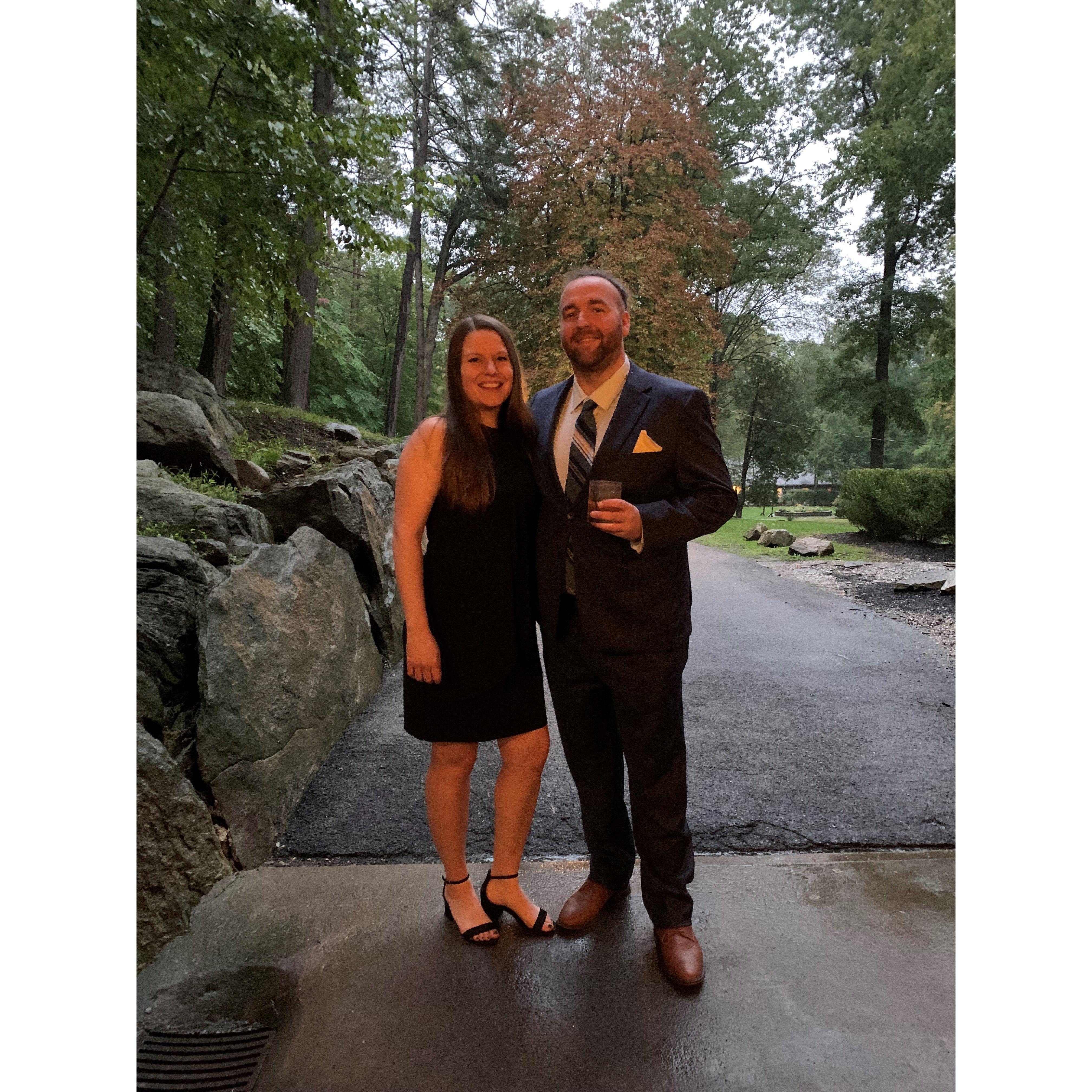 Celebrating our good friends Matt and Chrissy Fords' wedding! (He's the officiant!)