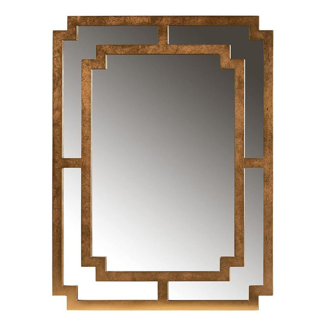 Baxton Studio Dayana, One Size, Antique Gold/Mirror