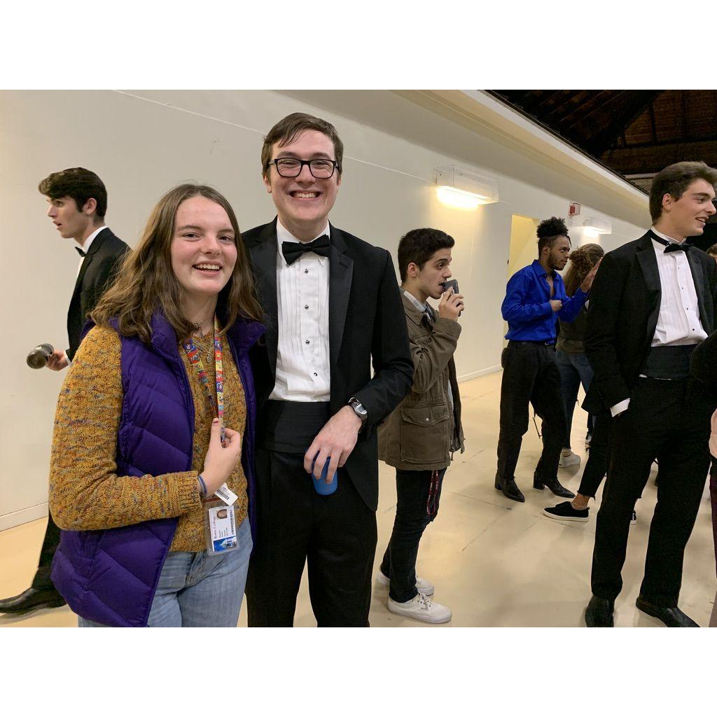 The night our parents met for the first time and Peter sang a solo at the acapella concert!