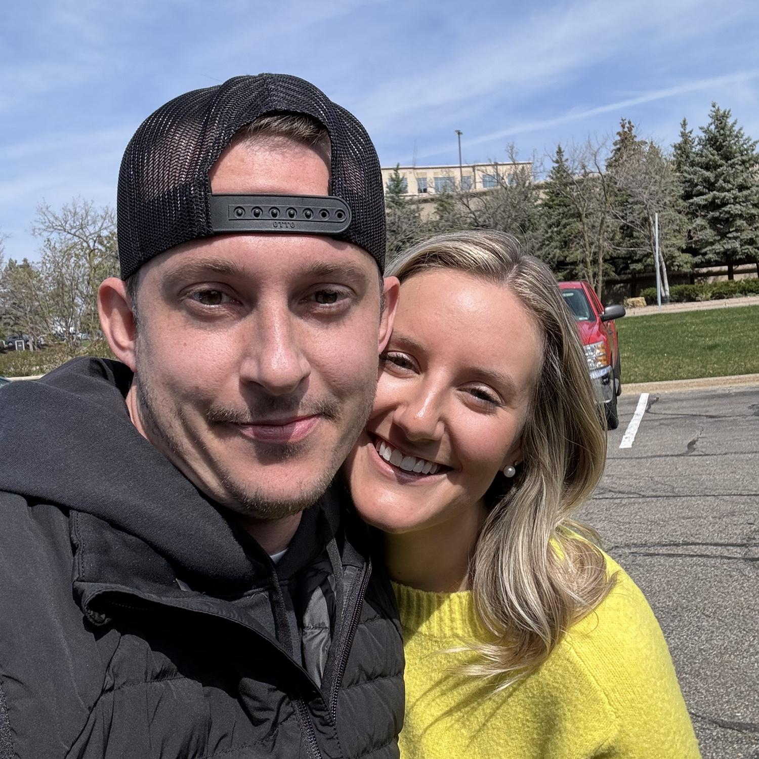 The day we closed on our first house together- April 2024