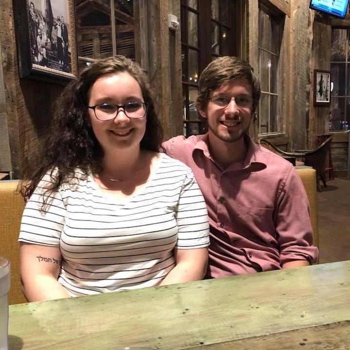 Our first birthday celebration. Austin and Abbey turned 23.