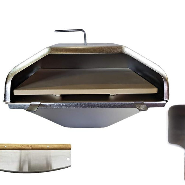 Green Mountain Grill Pizza Oven Attachment Ultimate Combo Includes Peel & Cutter