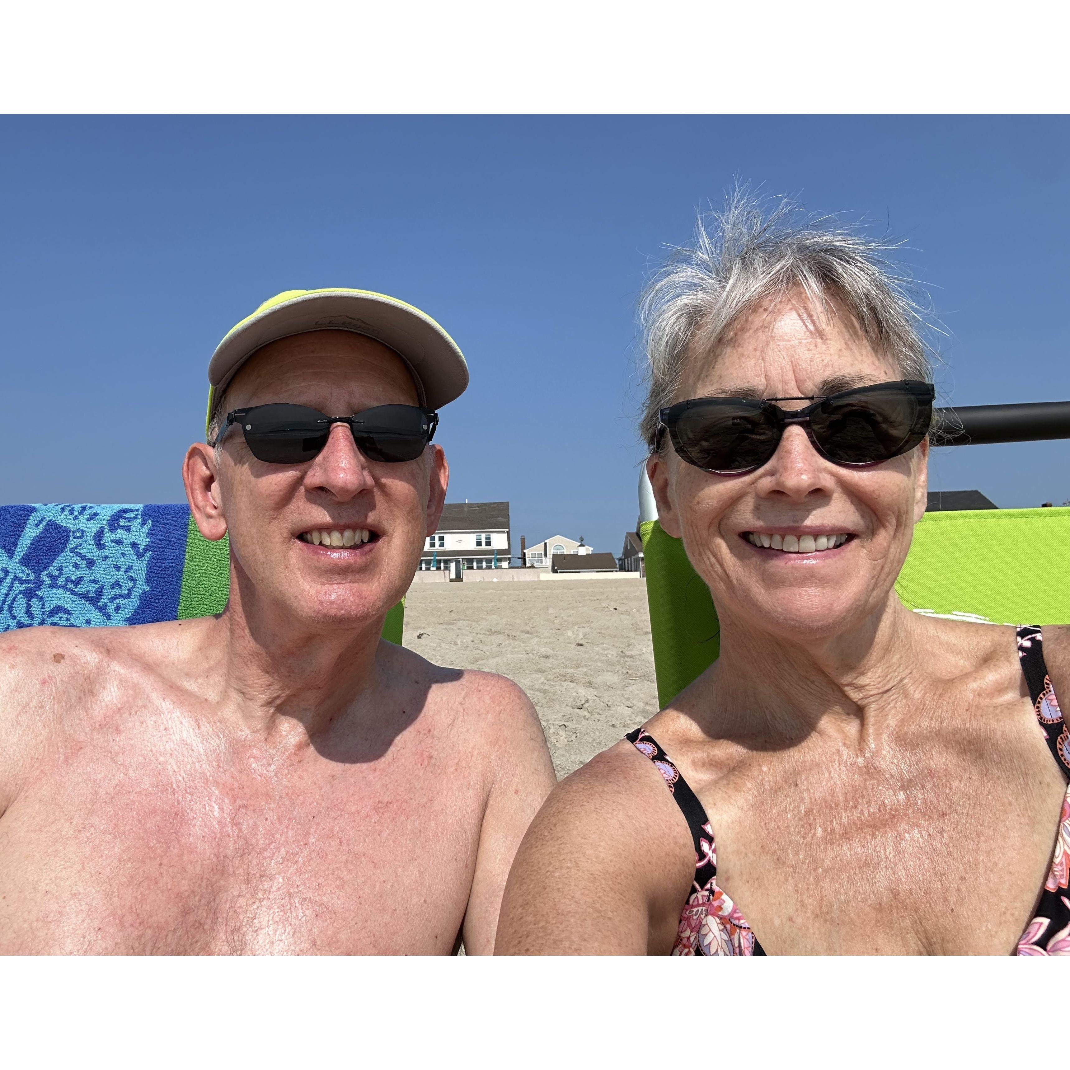 On the beach in Miami