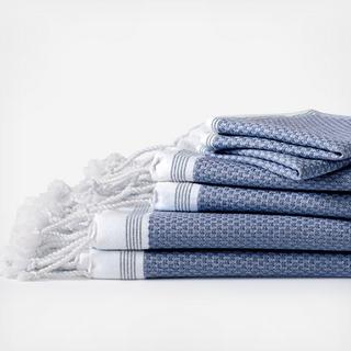 Mediterranean 6-Piece Turkish Organic Towel Set