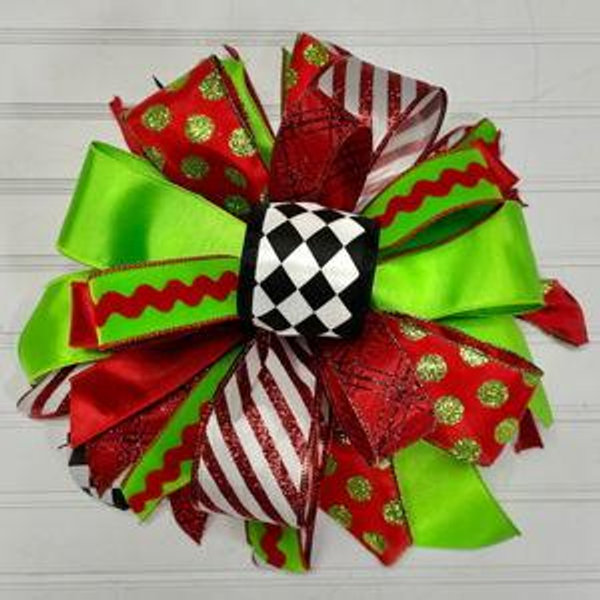 Christmas Bow-Large Puff