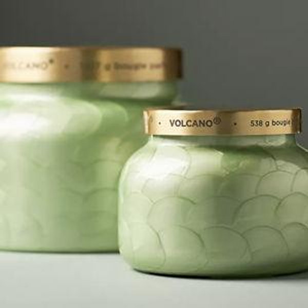 Capri Blue Volcano Green Capiz Jar Candle