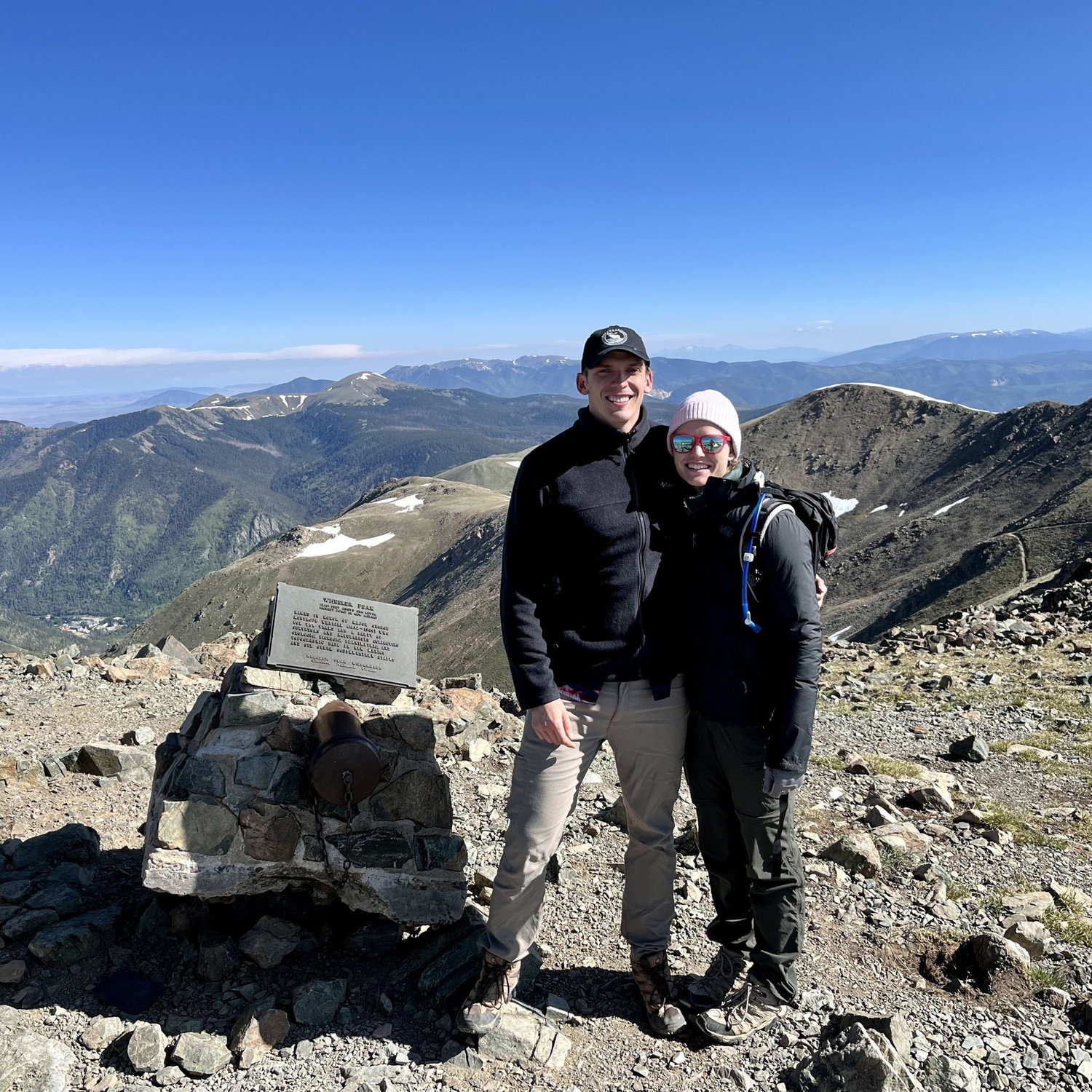 Matt and Brynn on one of their earliest hiking dates