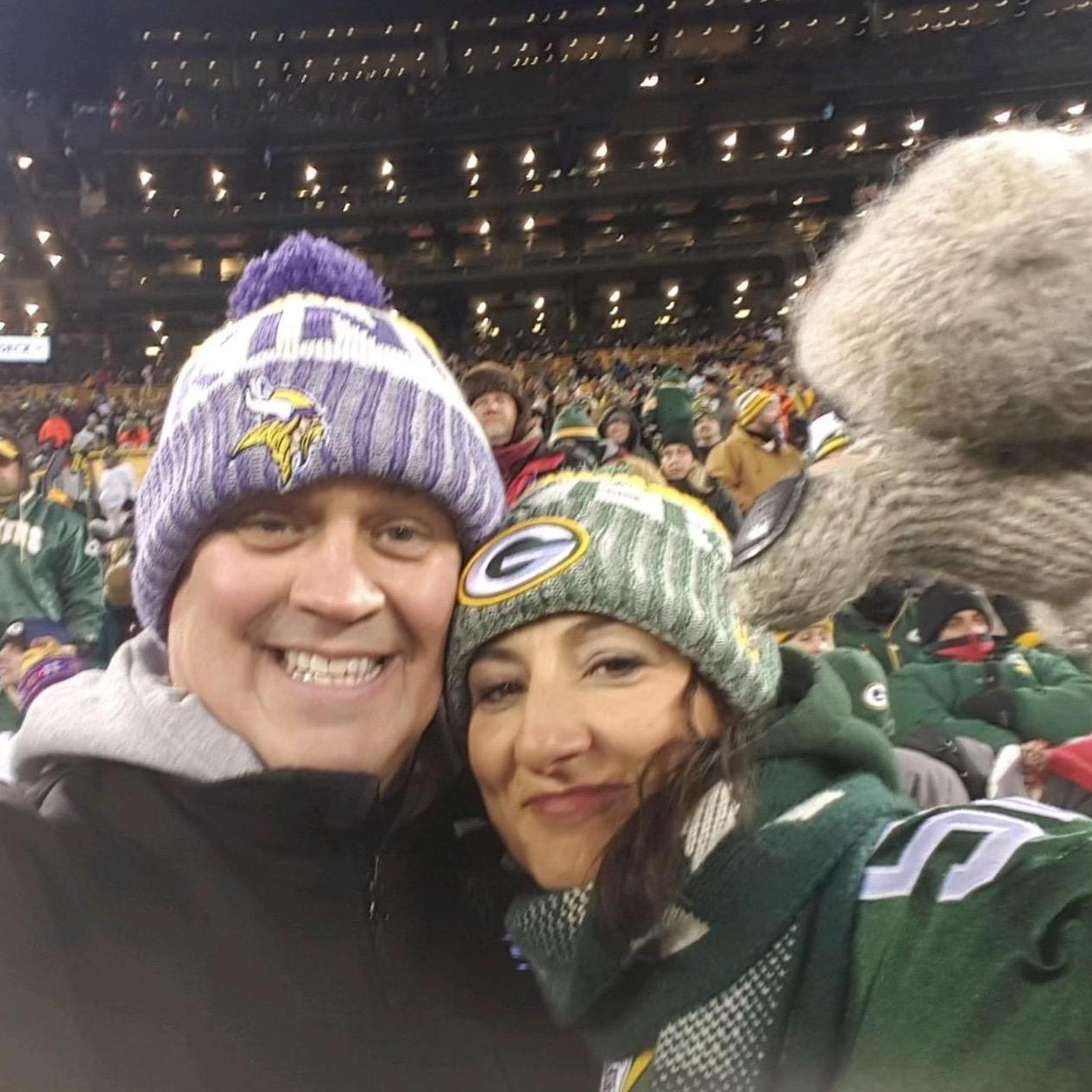Vikings vs Packers, Lambeau Field (game didn't end well for the Pack)