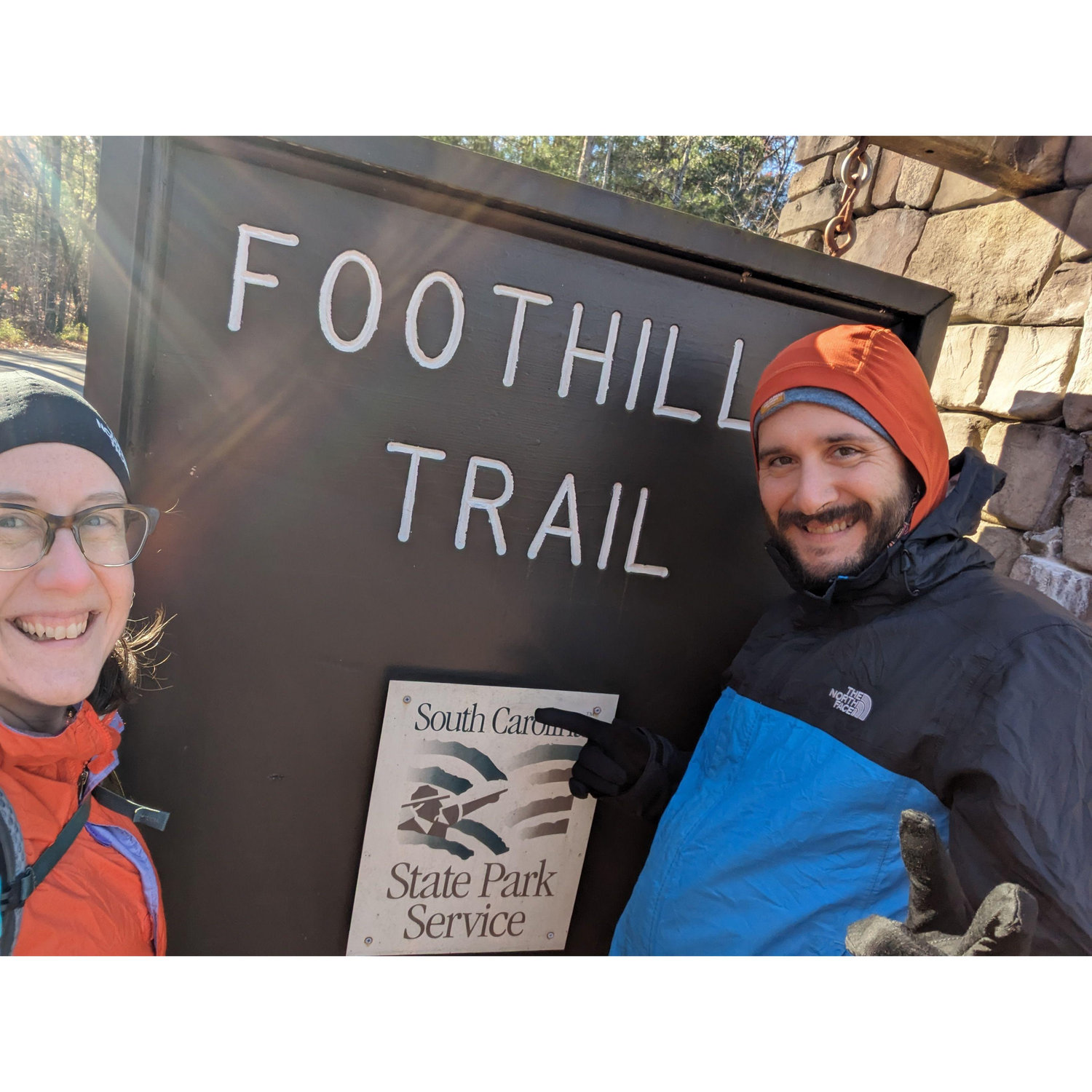 Our second thru-hike (much, much shorter at only 76 miles) - the Foothills Trail on the SC/NC border, over Thanksgiving weekend in 2023.