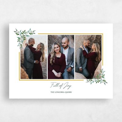 Yellow Standard Holiday Card - Altadena Landscape