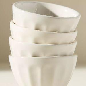 The Latte Stoneware Nut Bowls, Set of 4: Amelie Edition