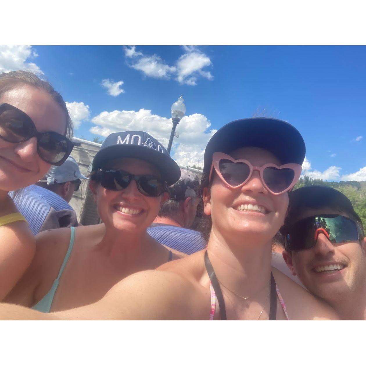 Tubing in Lava Hot Springs, Idaho for Colleen's birthday