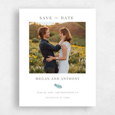 Blue Photo Wedding Save the Date - Maldives Photo