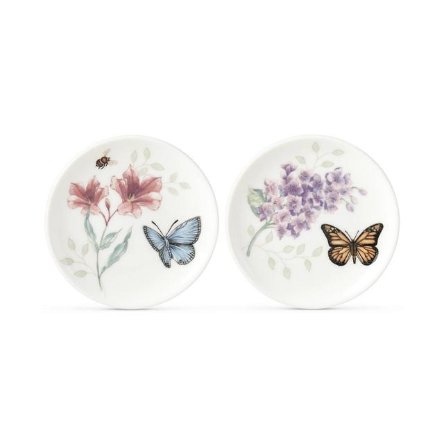 Lenox Butterfly Meadow Porcelain 2-Pc. Coaster Set