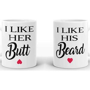 I Like His Beard, I Like Her Butt Mugs