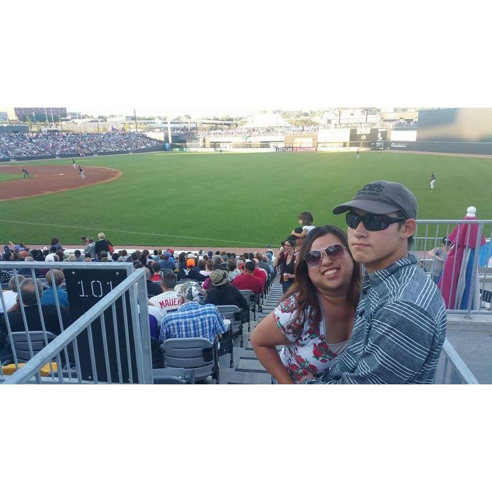 Can you tell who was excited about the $1 beer at the baseball game?