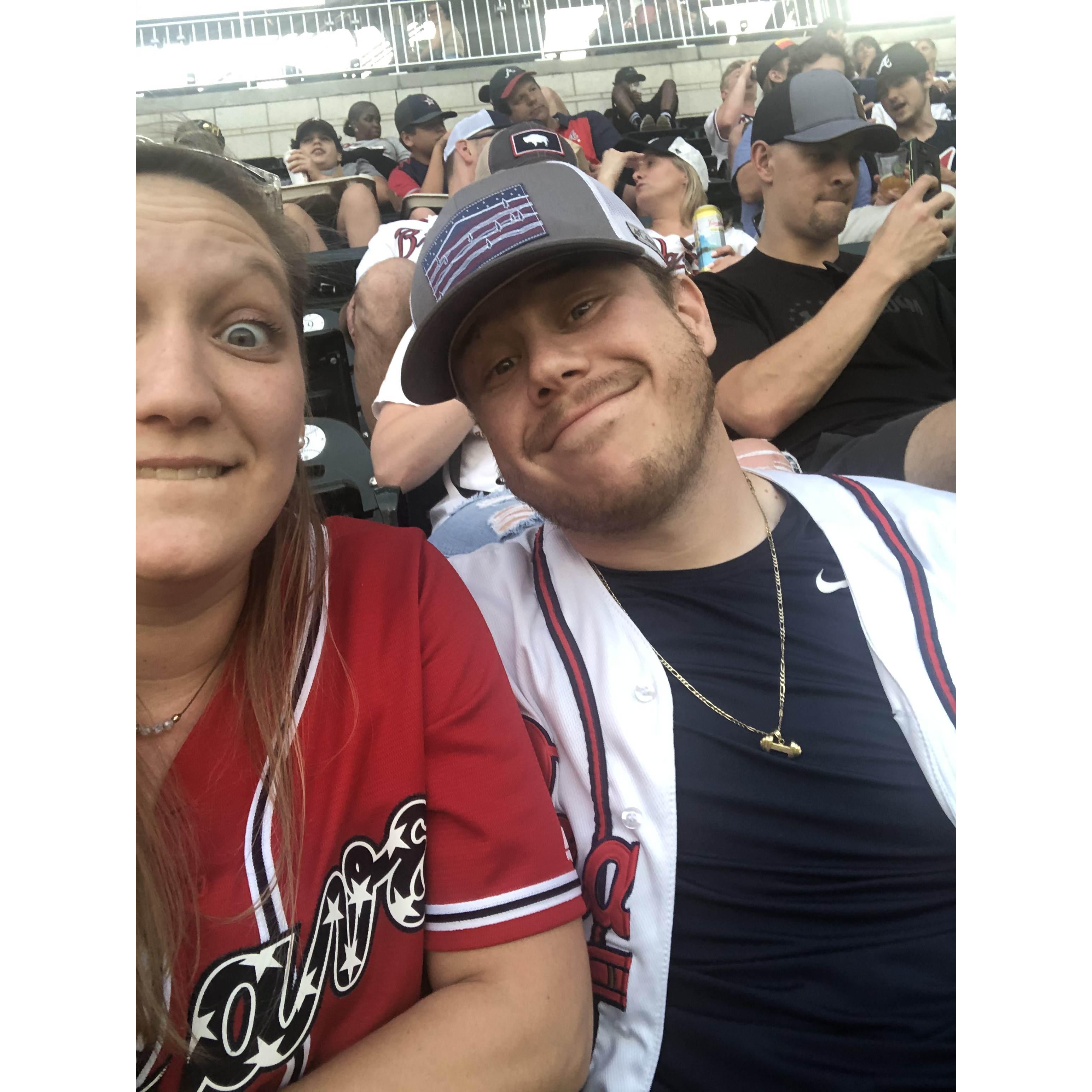 First Braves game together and the date that Zach asked Lauren to be his girlfriend