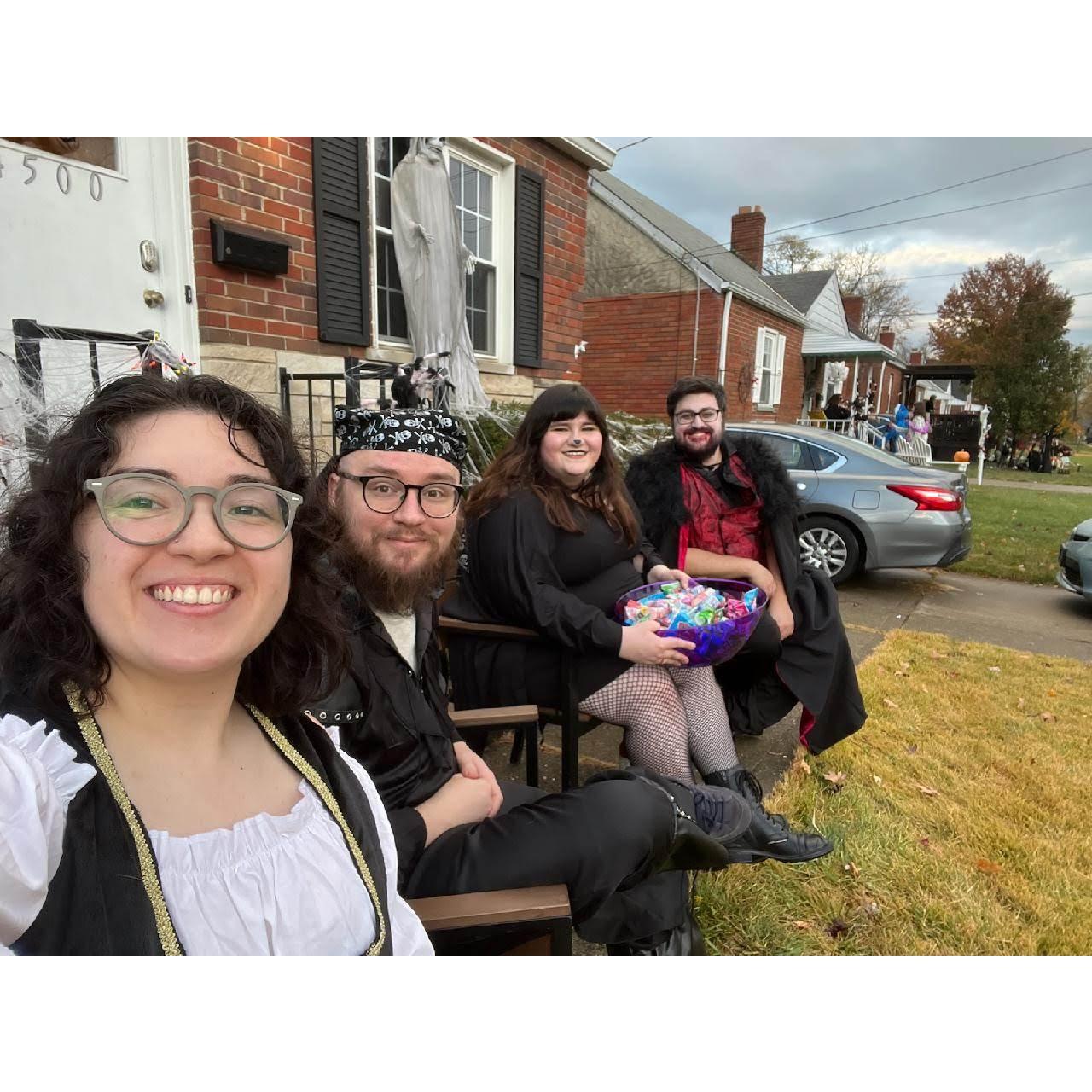 Our first year having kids for Trick or Treat!
