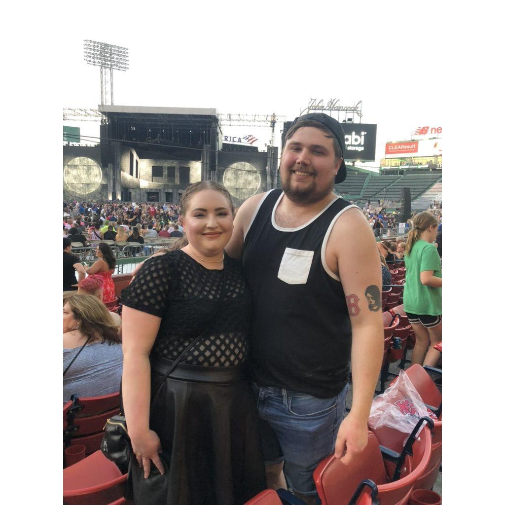 Us at one of the many concerts we've been to together. This was when we saw Lady Gaga at Fenway Park in 2022.