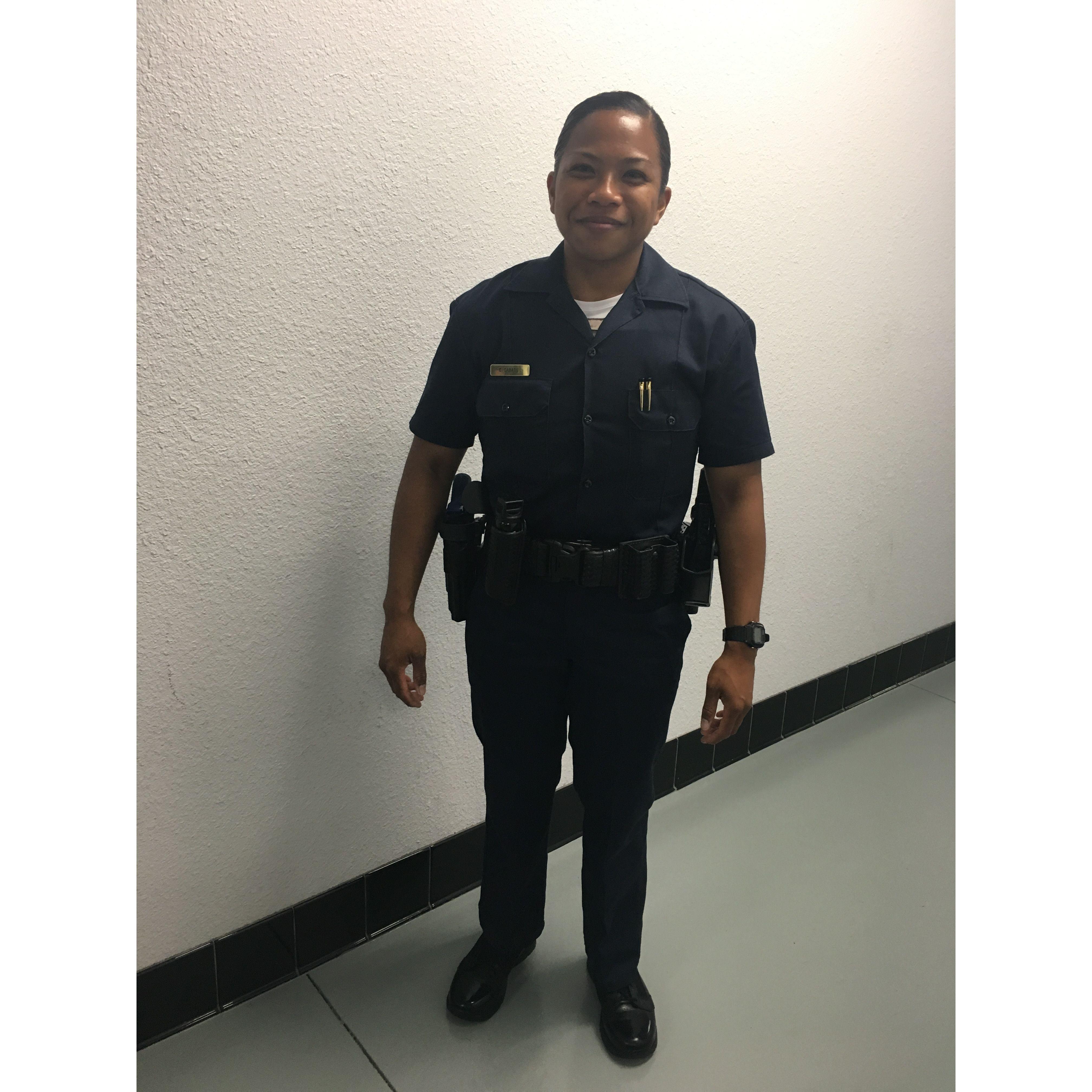 In 2018, I started the police academy. And found my way to Cal Uniforms, where Melina worked.