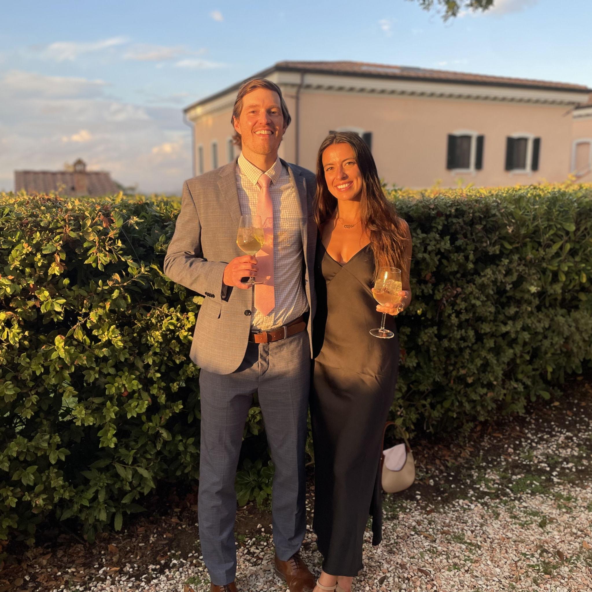 Wedding celebration in Florence, Italy