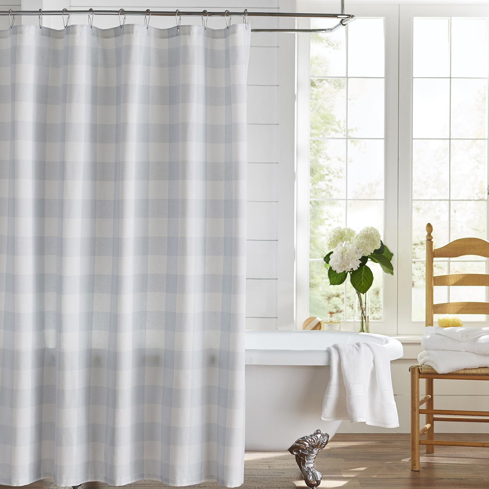 Elrene Home Fashions, Farmhouse Living Buffalo Shower Curtain Zola
