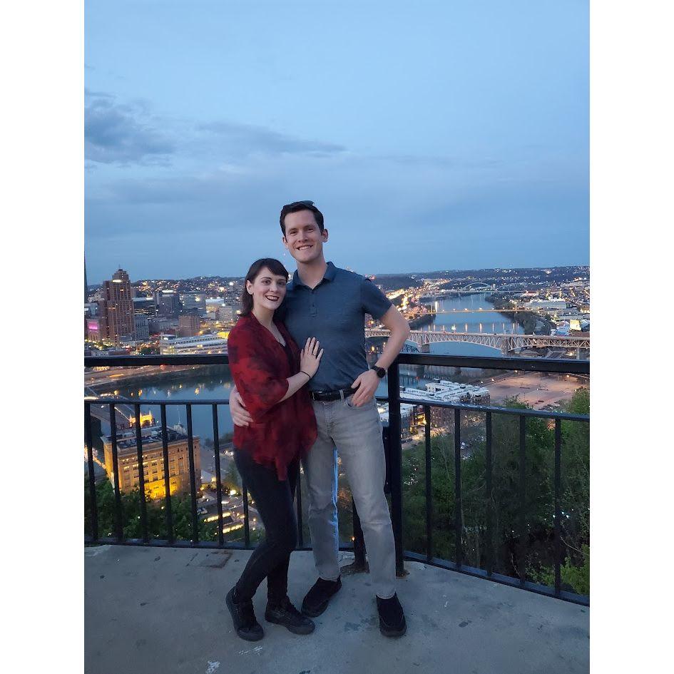 Our first "night out on the town"