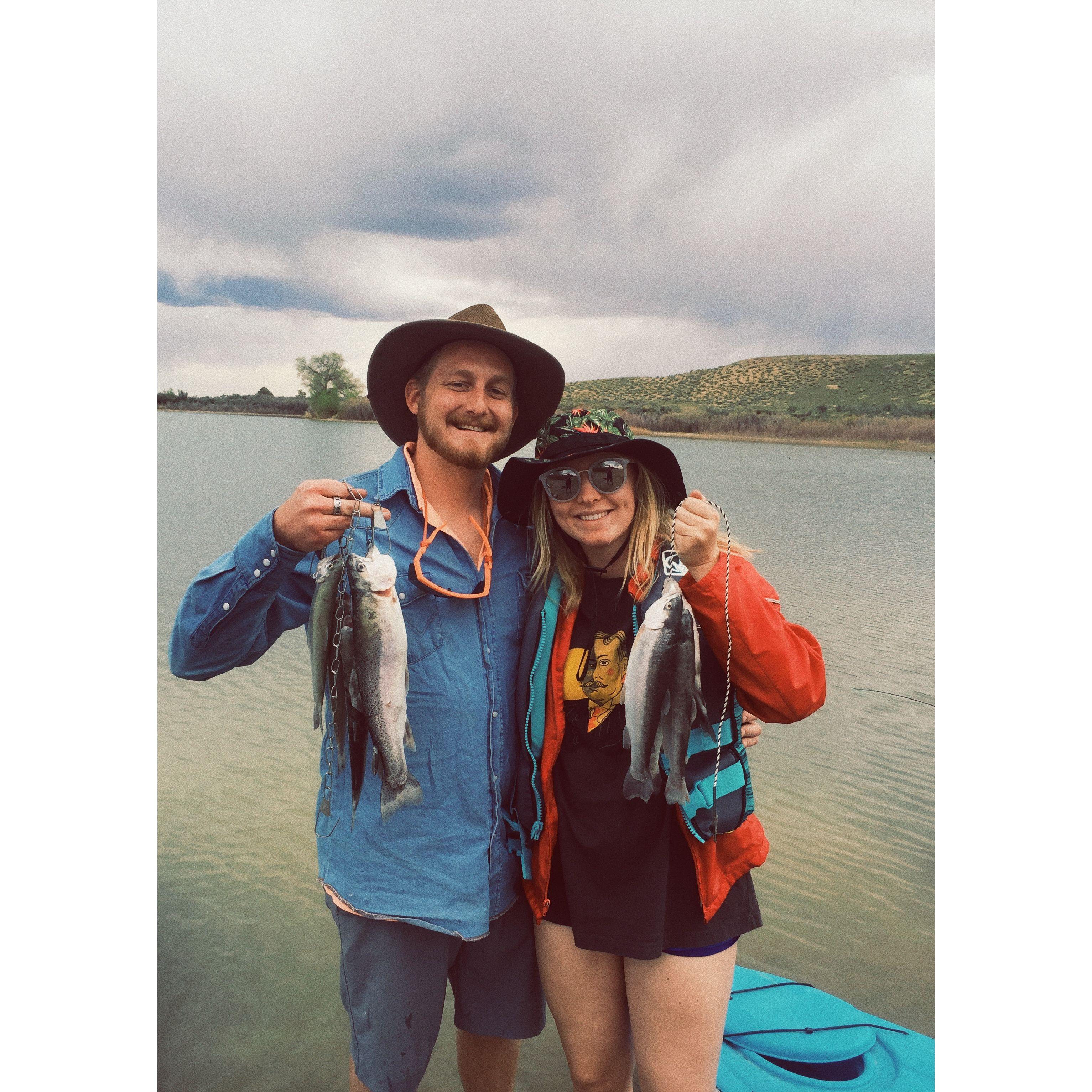 first kayak fishing trip