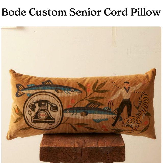 Digital Gift Card To Bode for Custom Senior Cord Pillow
