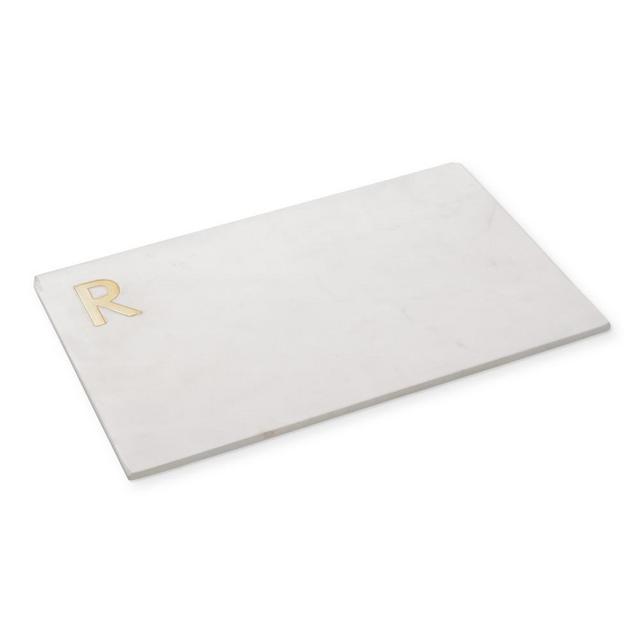 Marble & Brass Monogram Board, R