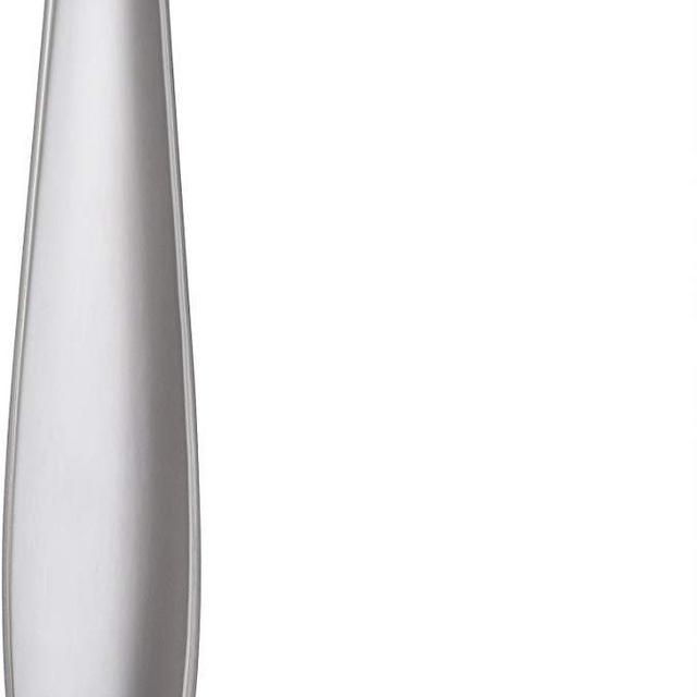 Stone & Beam Traditional Stainless Steel Flatware Silverware Set, Service for 12, 65-Piece, Silver with Round Trim