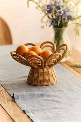 Rattan Fluted Bowl
