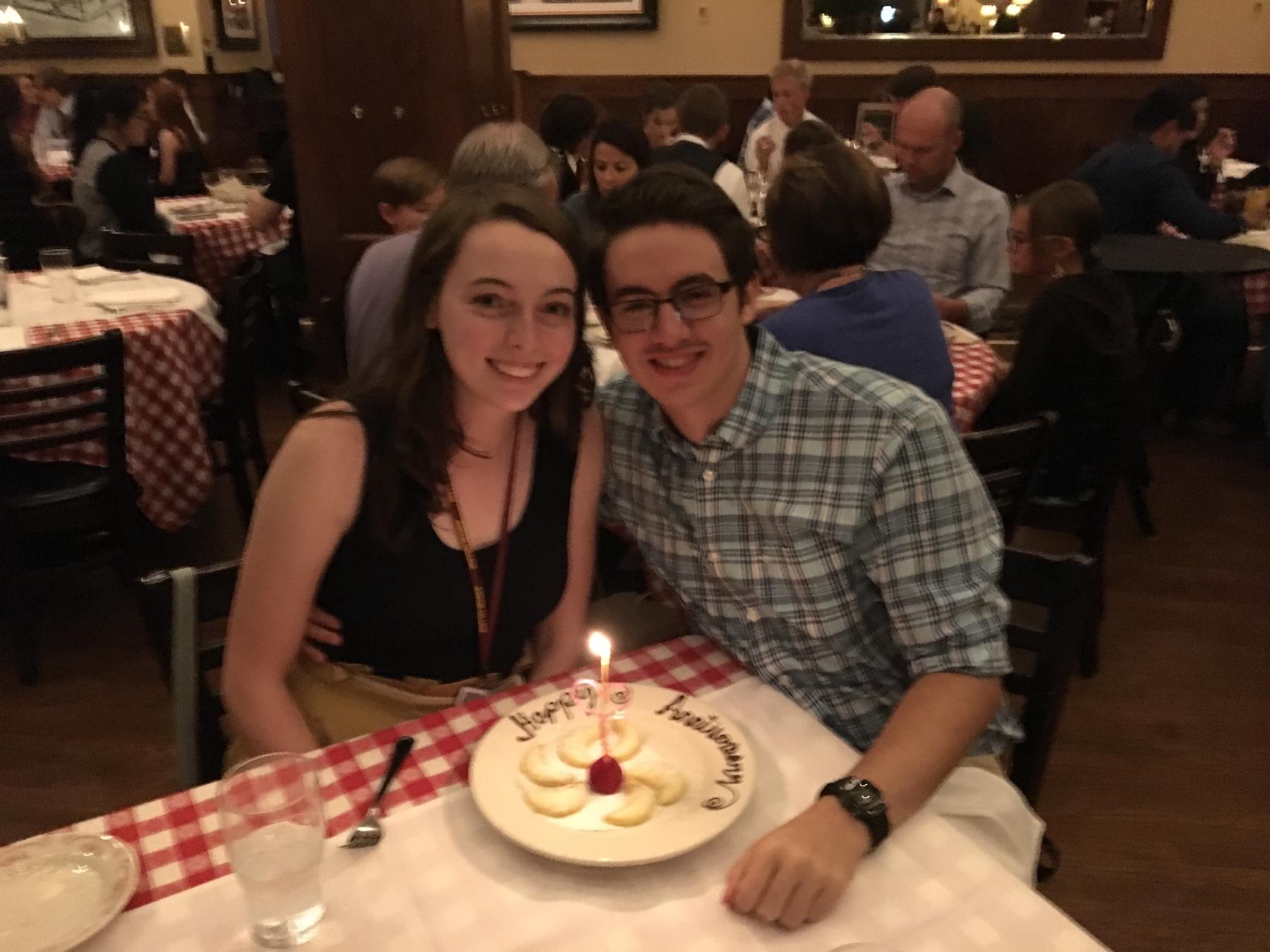 First anniversary dinner at Maggiano’s

Fall 2017