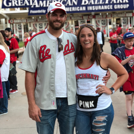 We took our first trip to a Cincinnati game with my family!