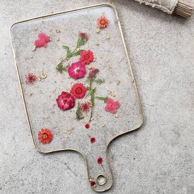 Charcuterie Board, Serving Board, Floral...