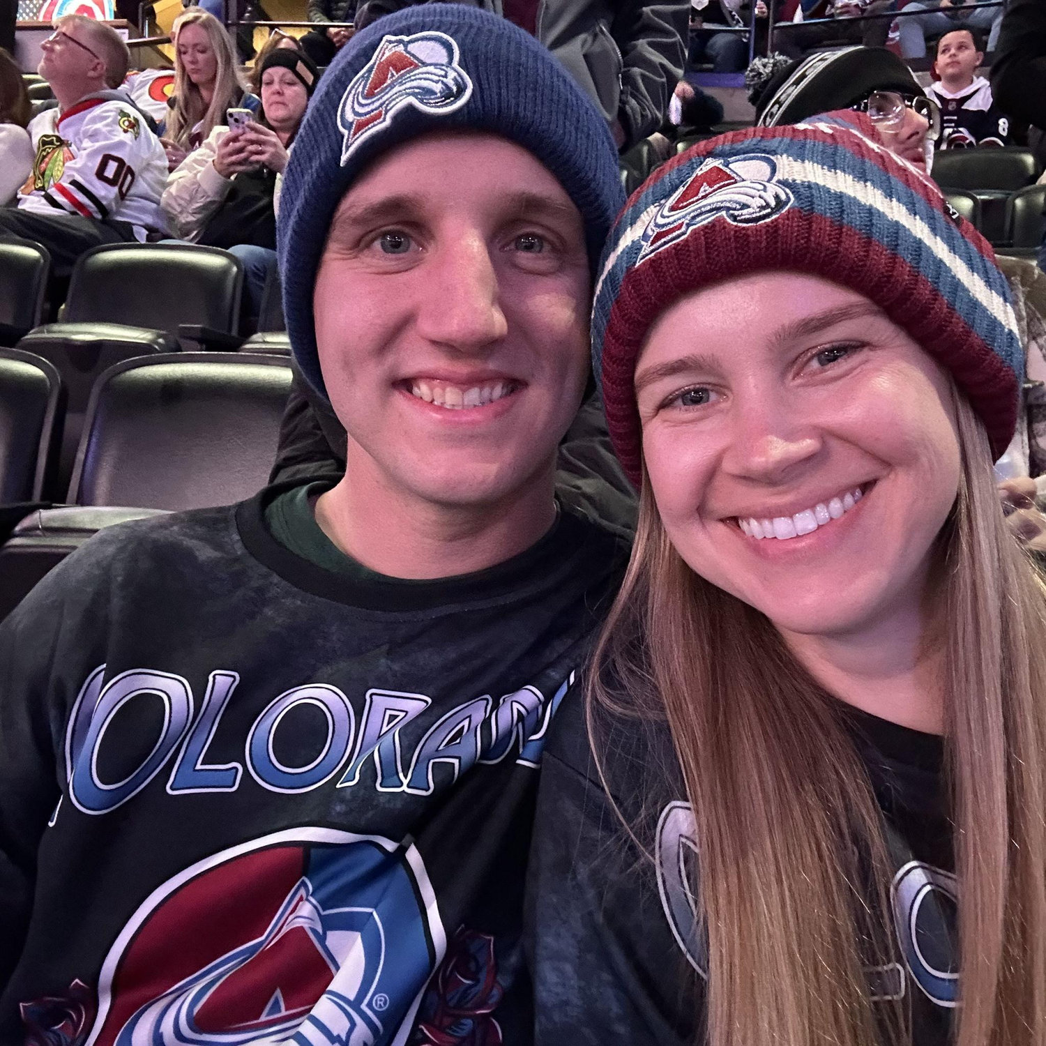 Cheering on the Avs.