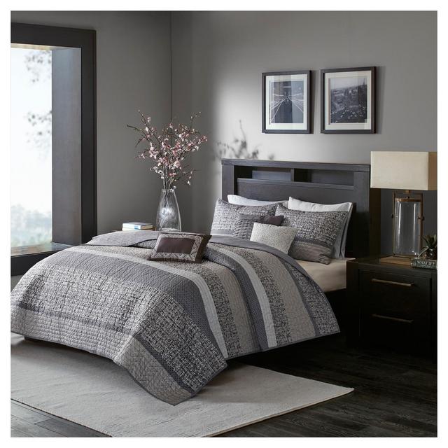 Multicolor Harmony Jacquard Quilt Set (Full/Queen)6pc