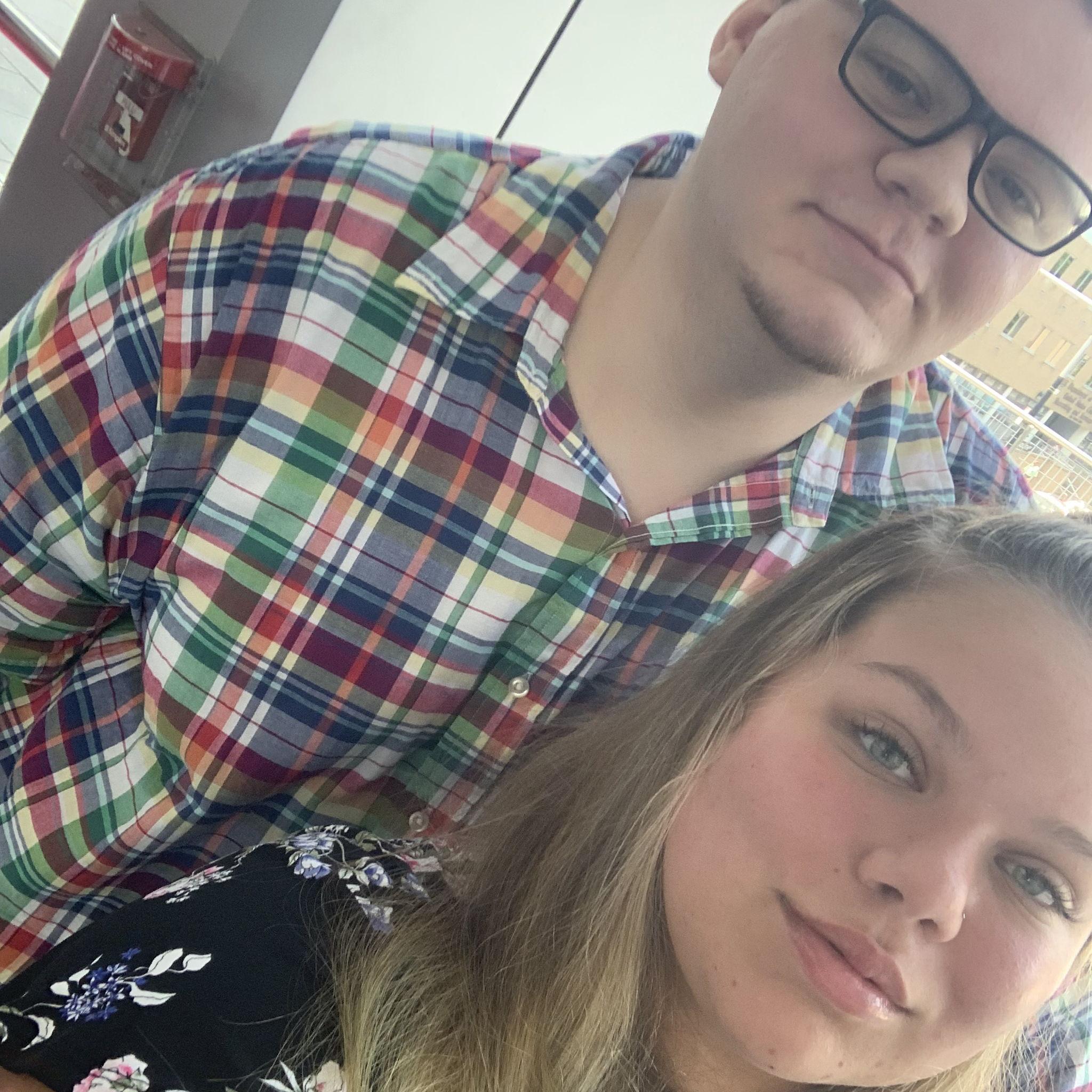 Our first ever selfie, the day it all began <3