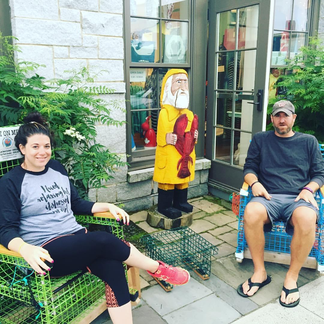 Bar Harbor after a hike in Acadia